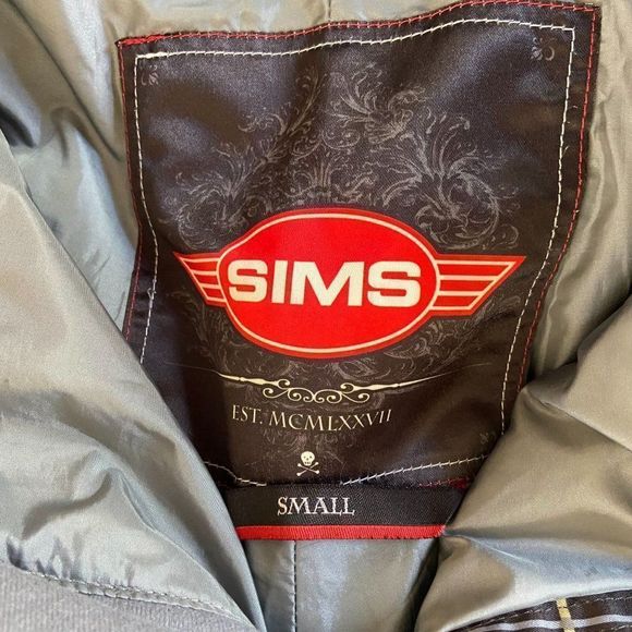 Sims Unisex SM 29"x30” Black Checkered Ski Snowboard Snow Pants Polyester & Nylo - Picture 6 of 6